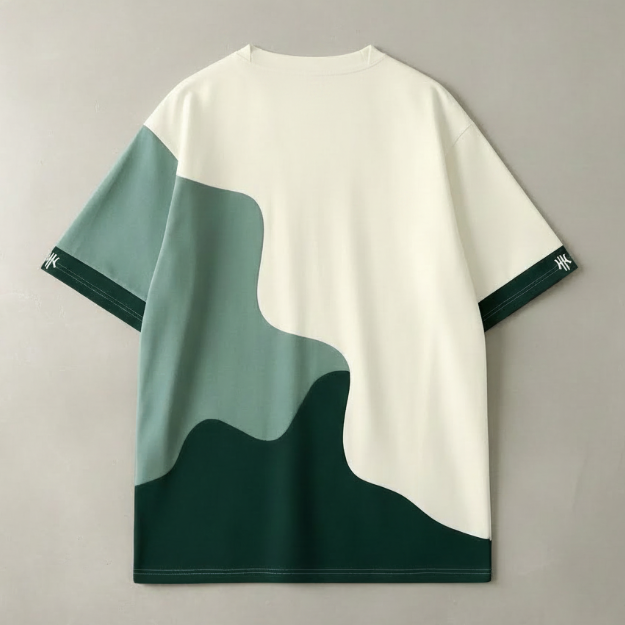 Contrast Short Sleeve Round T Shirt For Men