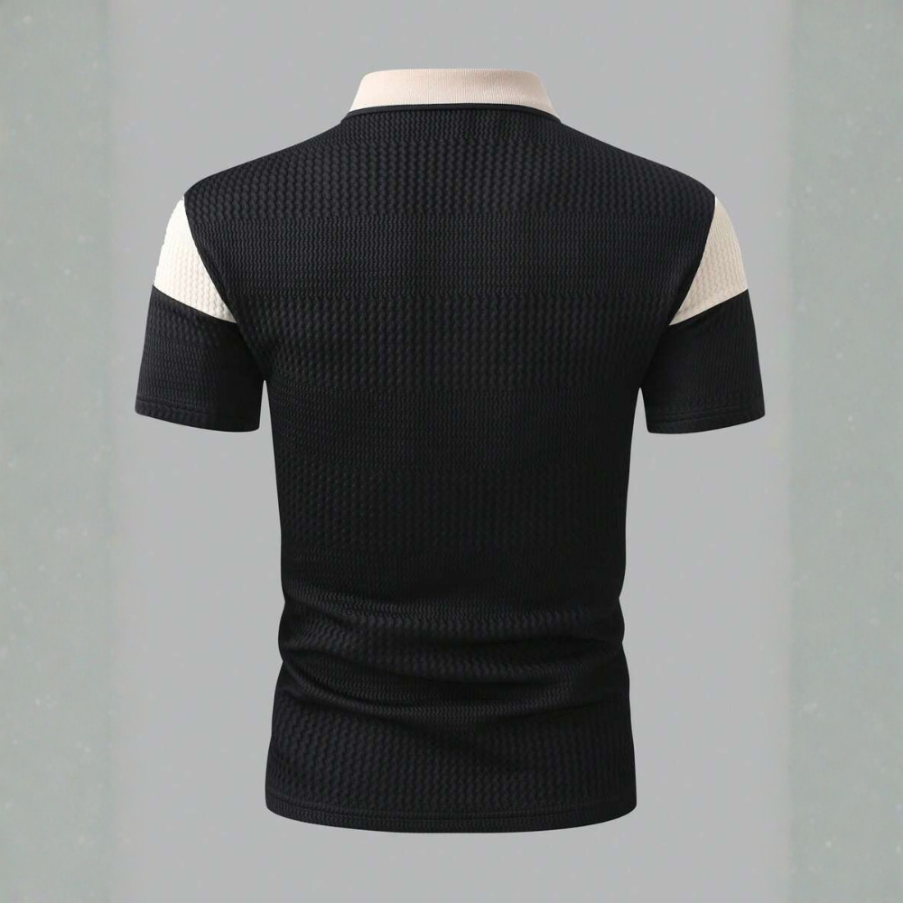 Buttoned Knitted Casual Golf Polo T Shirt For Men