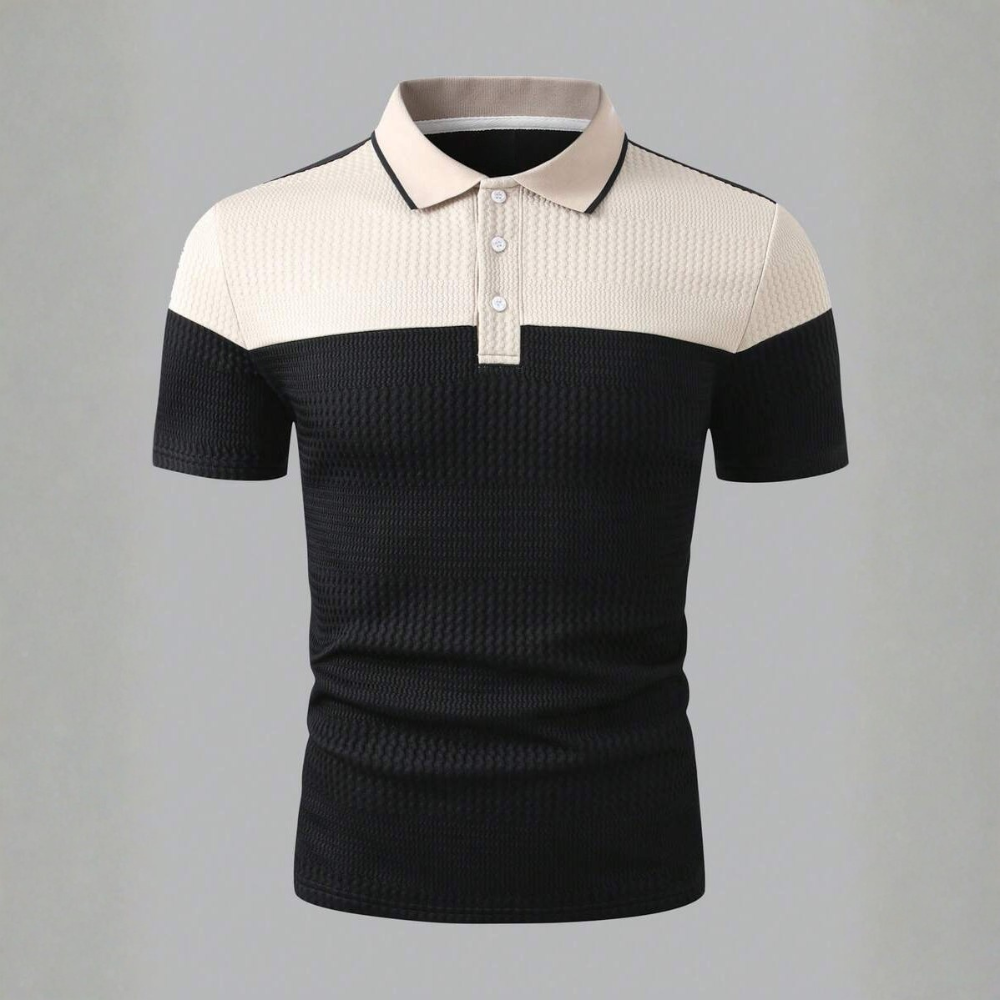 Buttoned Knitted Casual Golf Polo T Shirt For Men