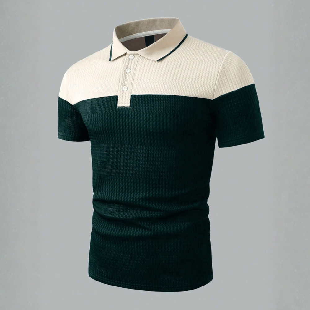 Buttoned Knitted Casual Golf Polo T Shirt For Men
