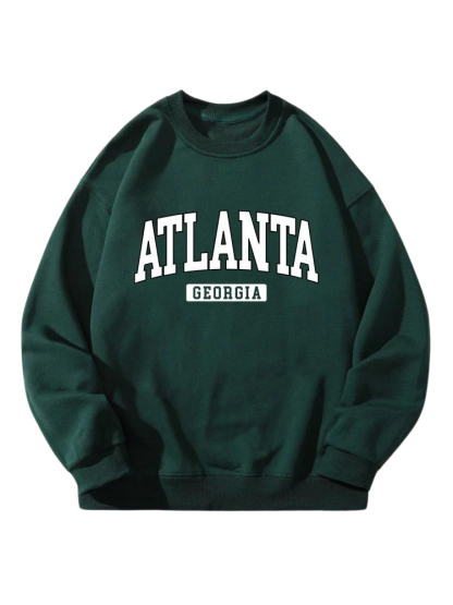 Atlanta Print Sweatshirt-Vacay Outfit