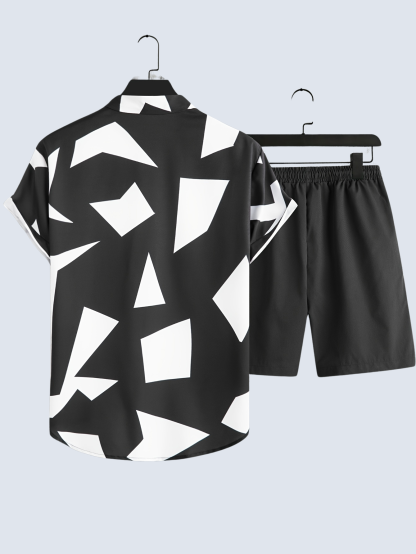 Geometric Pattern Summer 2 Piece Set-Vacay Outfit