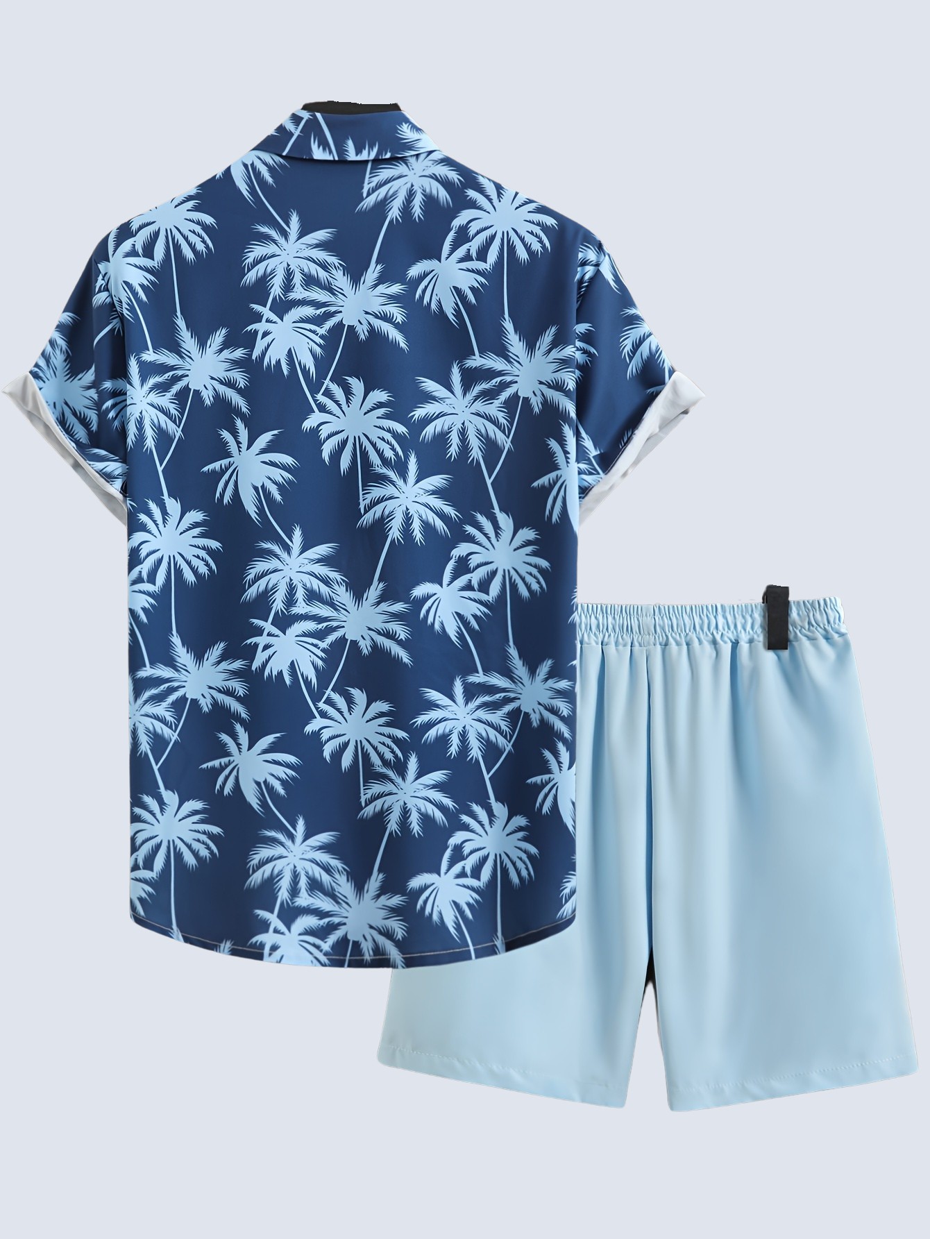 Coconut Tree Print Summer Outfit 2 Piece Set-Vacay Outfit