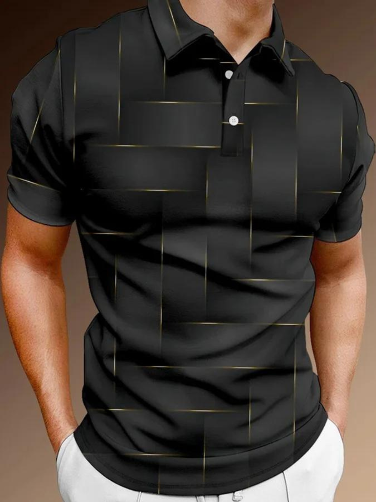 Lapel Design Casual Polo Shirt-Vacay Outfit