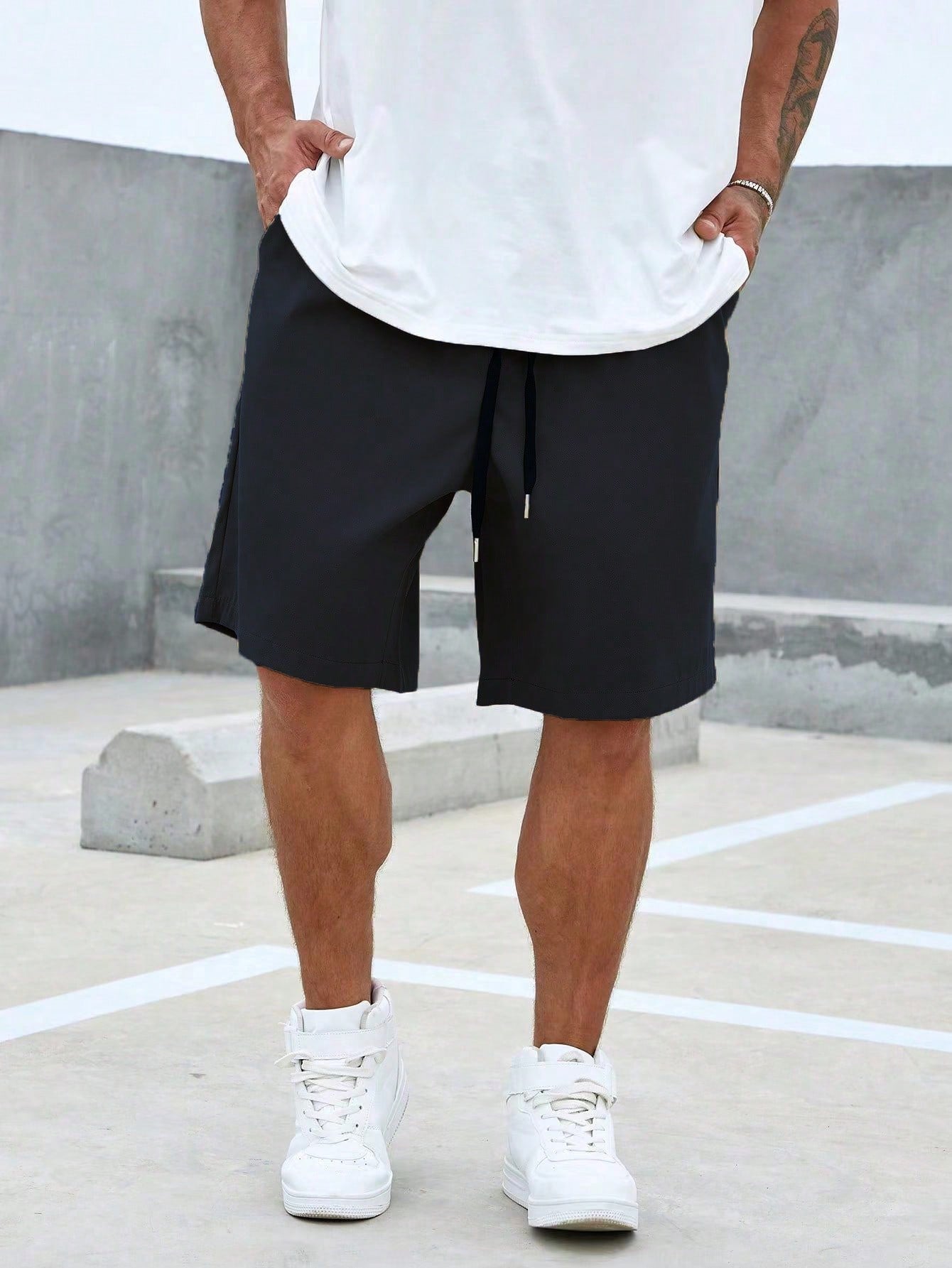 Versatile Athletic Drawstring Shorts-Vacay Outfit