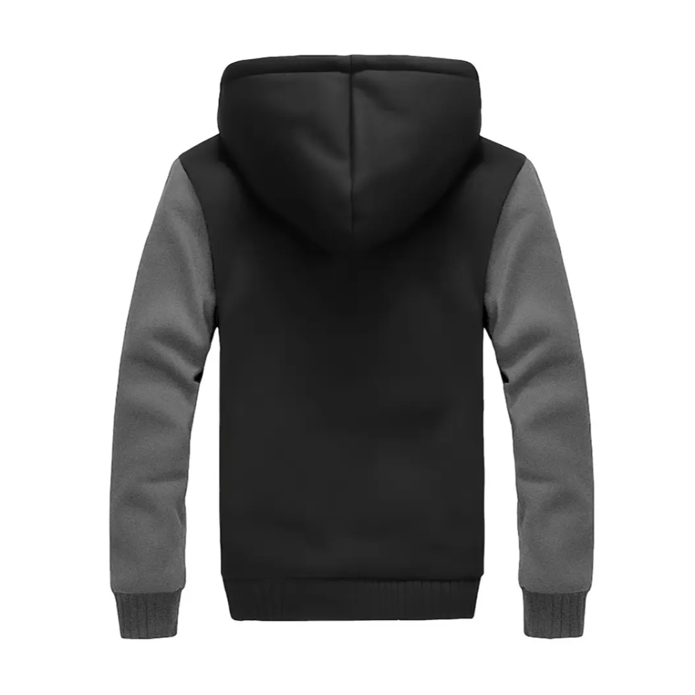 Warm Fleece Hooded Jacket For Men