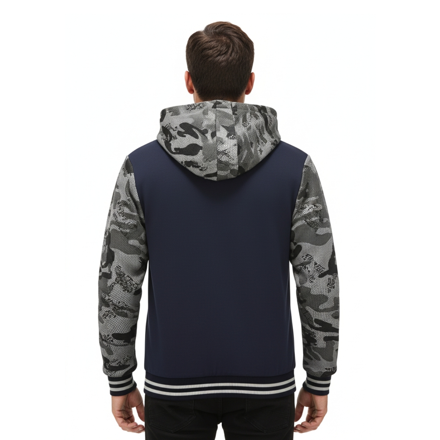 Warm Fleece Hooded Jacket For Men
