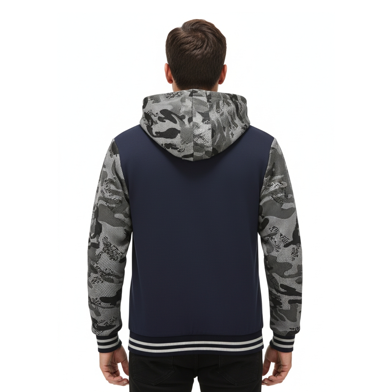 Warm Fleece Hooded Jacket For Men