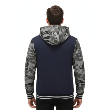 Warm Fleece Hooded Jacket For Men