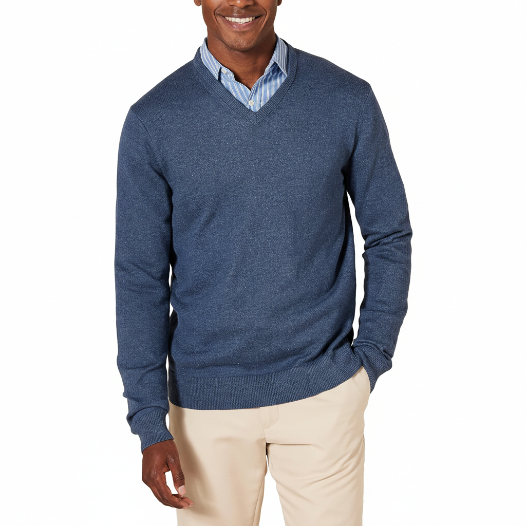Men's V-Neck Pullover Sweater (Available in Big & Tall)