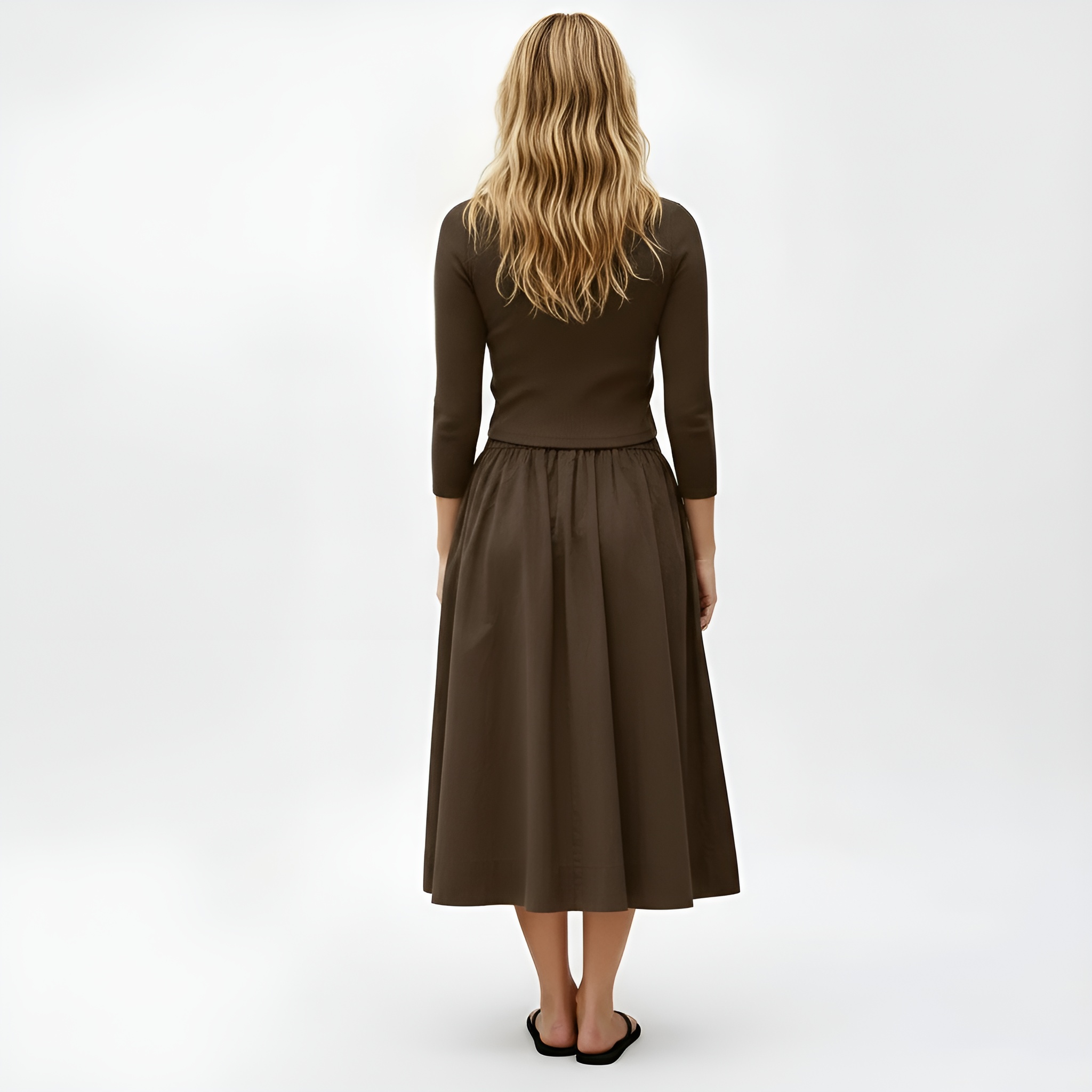 Two Piece Lounge Set With Ribbed Button Down Cardigan For Women