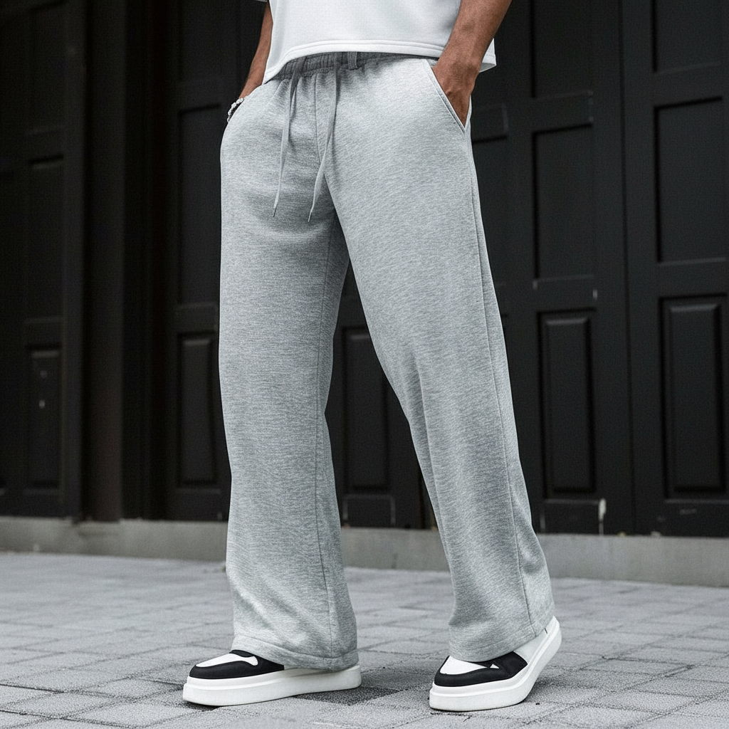 Athletic Sweatpants With Drawstring And Pocket For Men
