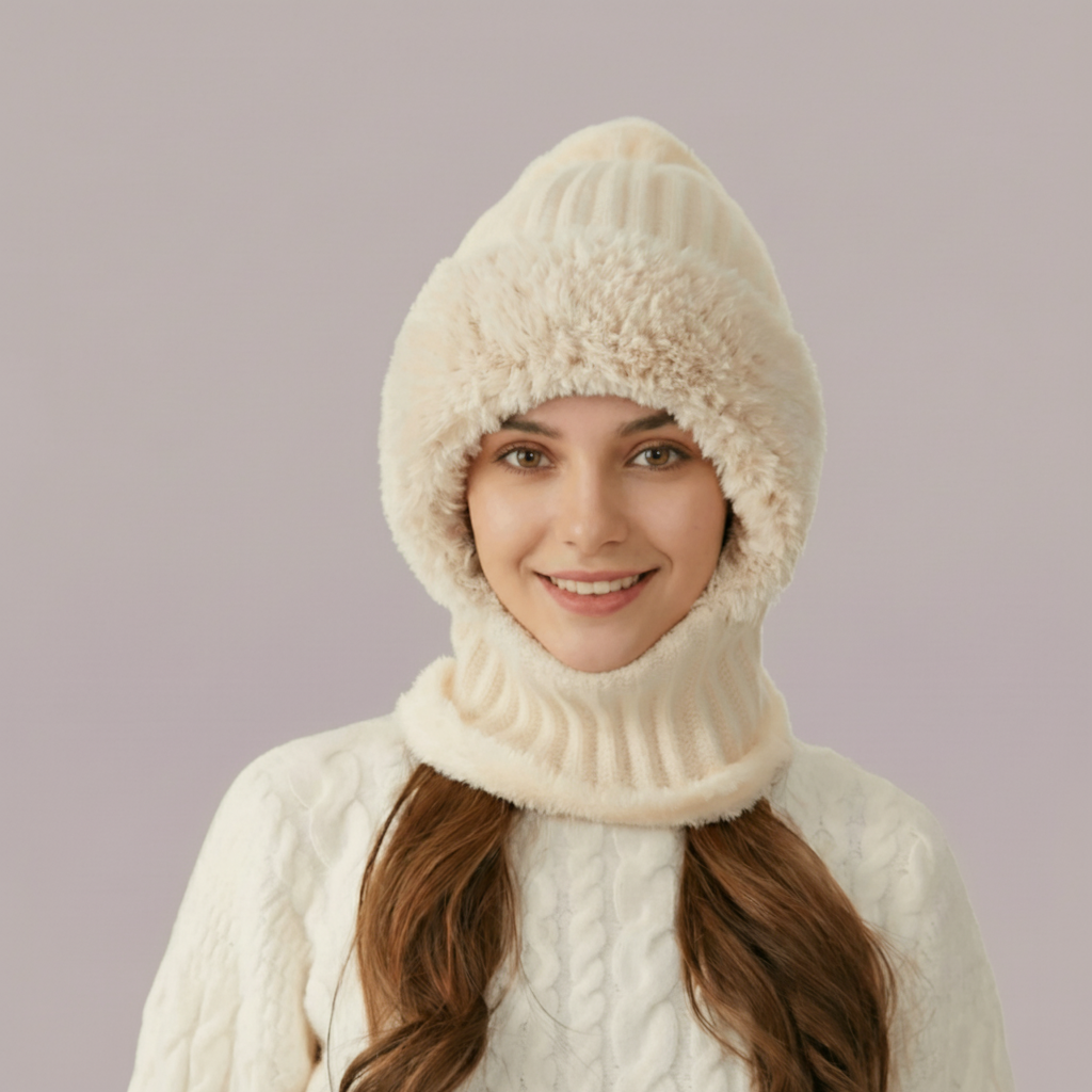 3 In 1 Beanie With Scarf And Mask Set