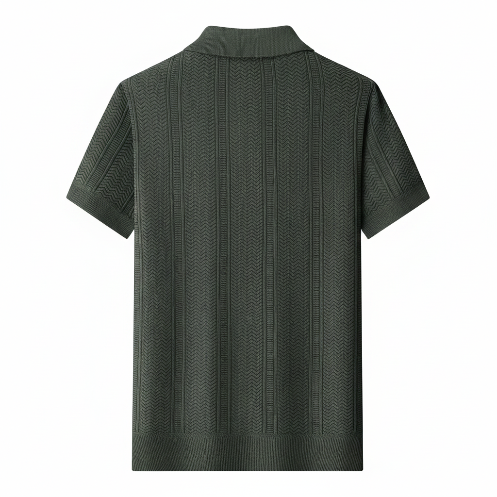 Casual Polo T Shirt With Short Sleeves For Men