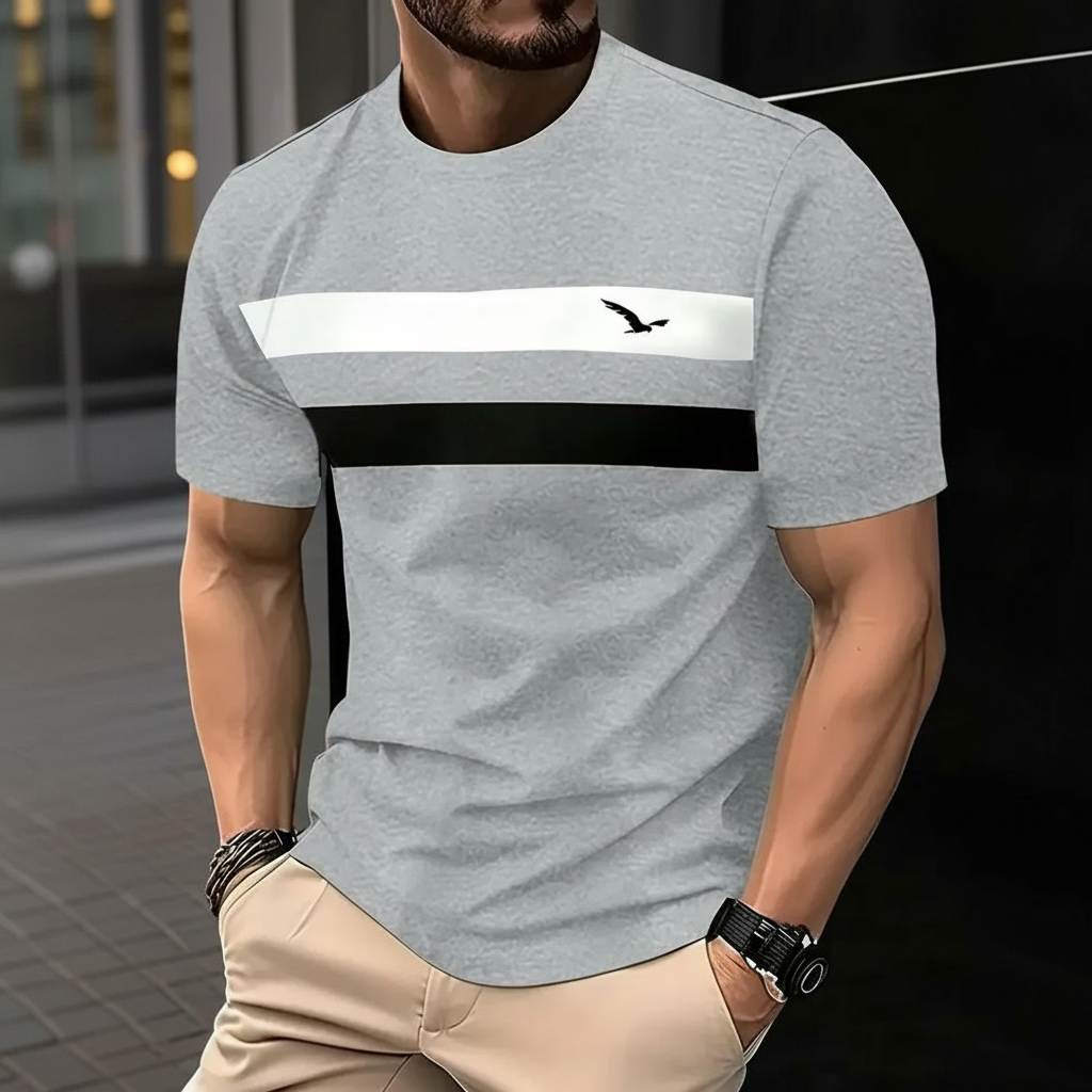 Short Sleeve Round T Shirt For Men