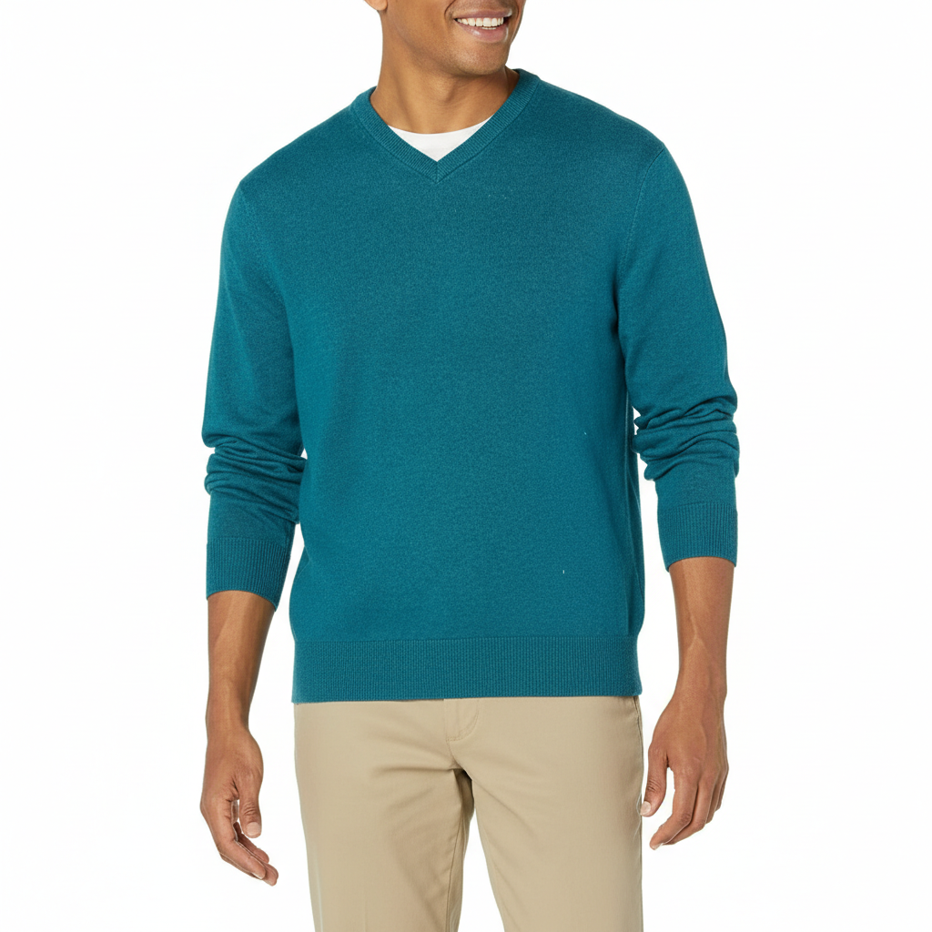 Men's V-Neck Pullover Sweater (Available in Big & Tall)