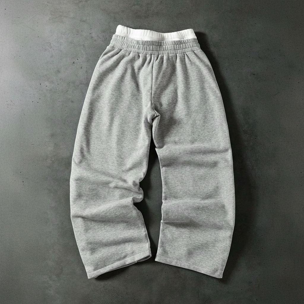 Street Style Wide Pants With Double Zipper And Side Panels