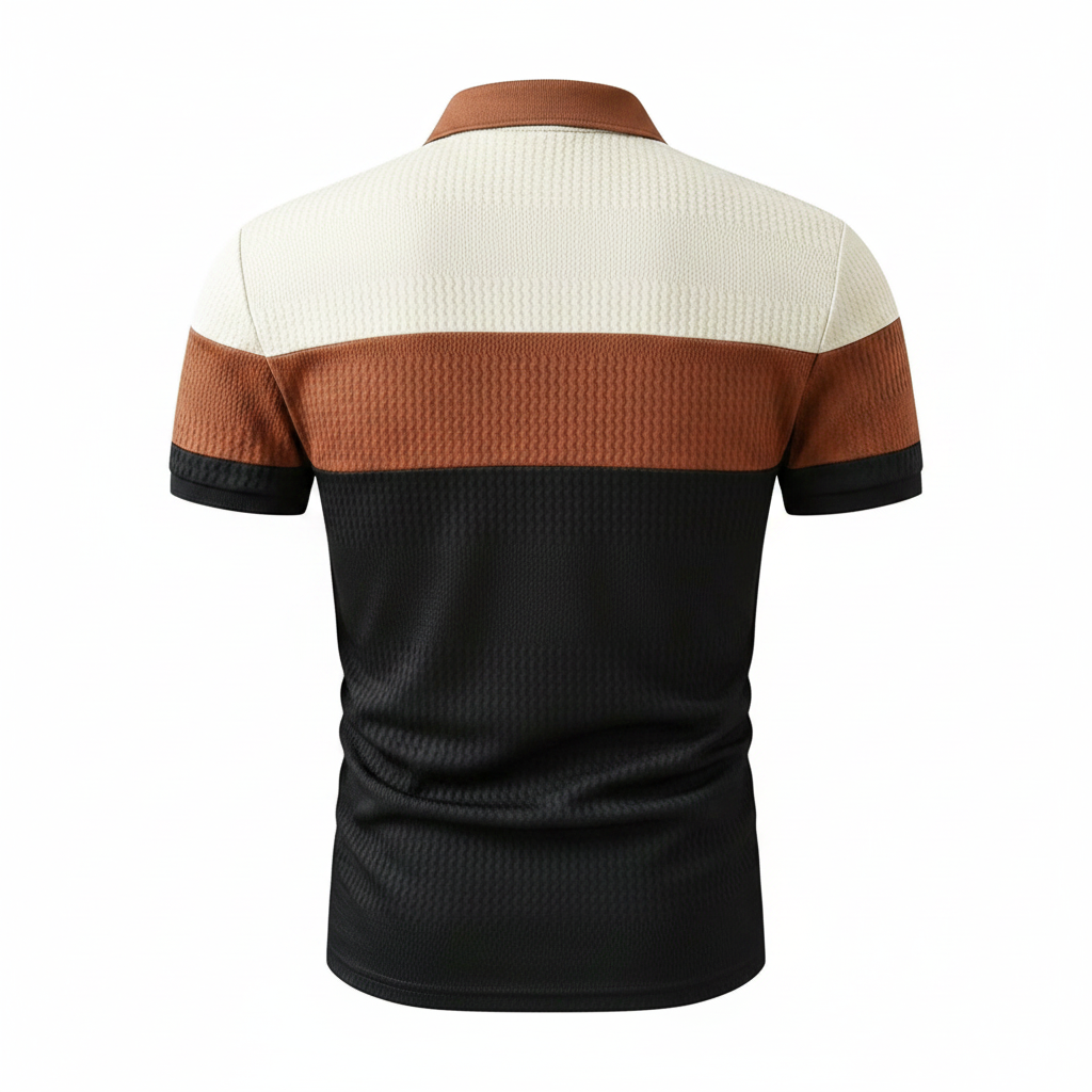 Casual Patch Up Half Placket Polo T Shirt For Men