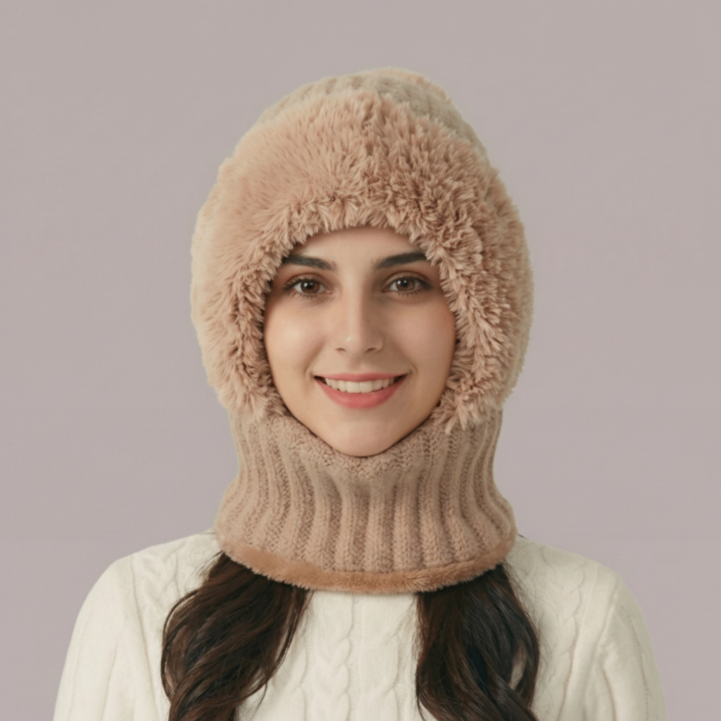 3 In 1 Beanie With Scarf And Mask Set