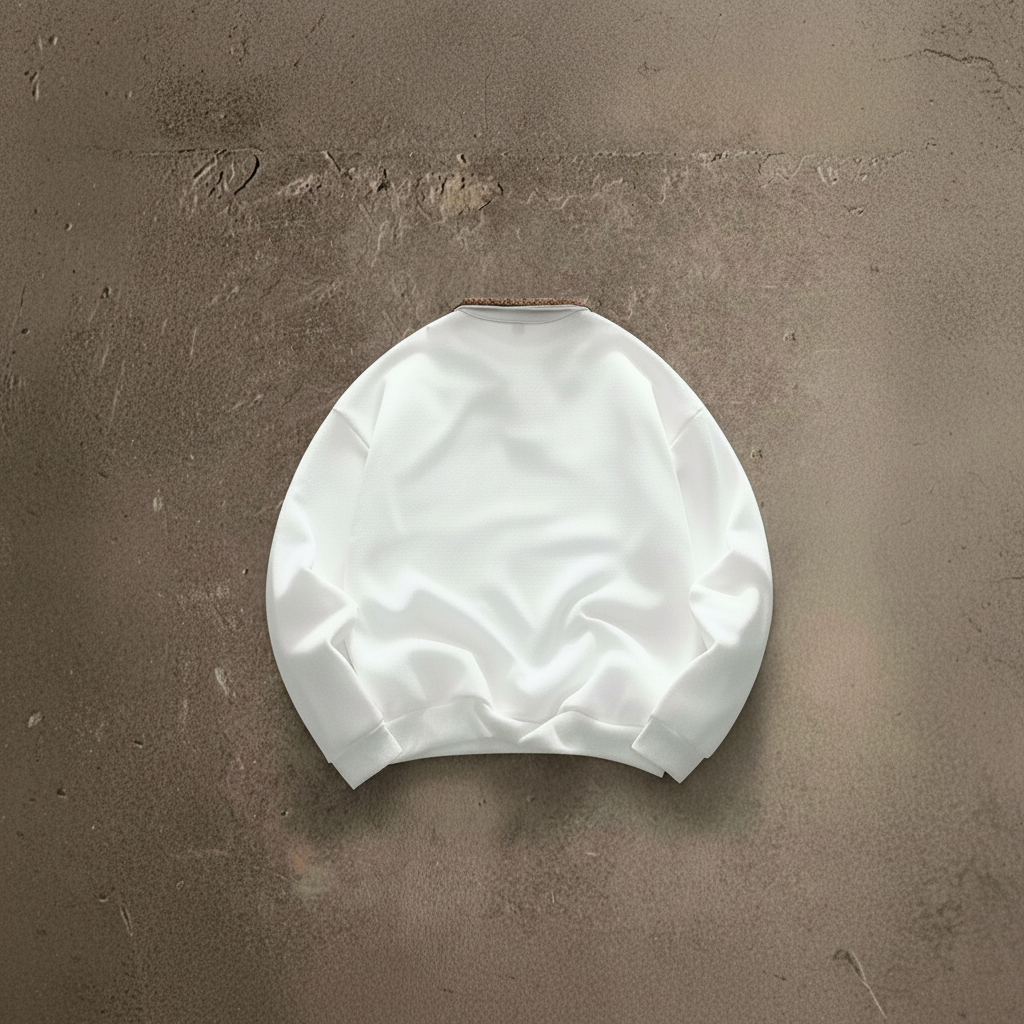 Letter Embroidery Contrast Collar Pullover Sweatshirt For Men