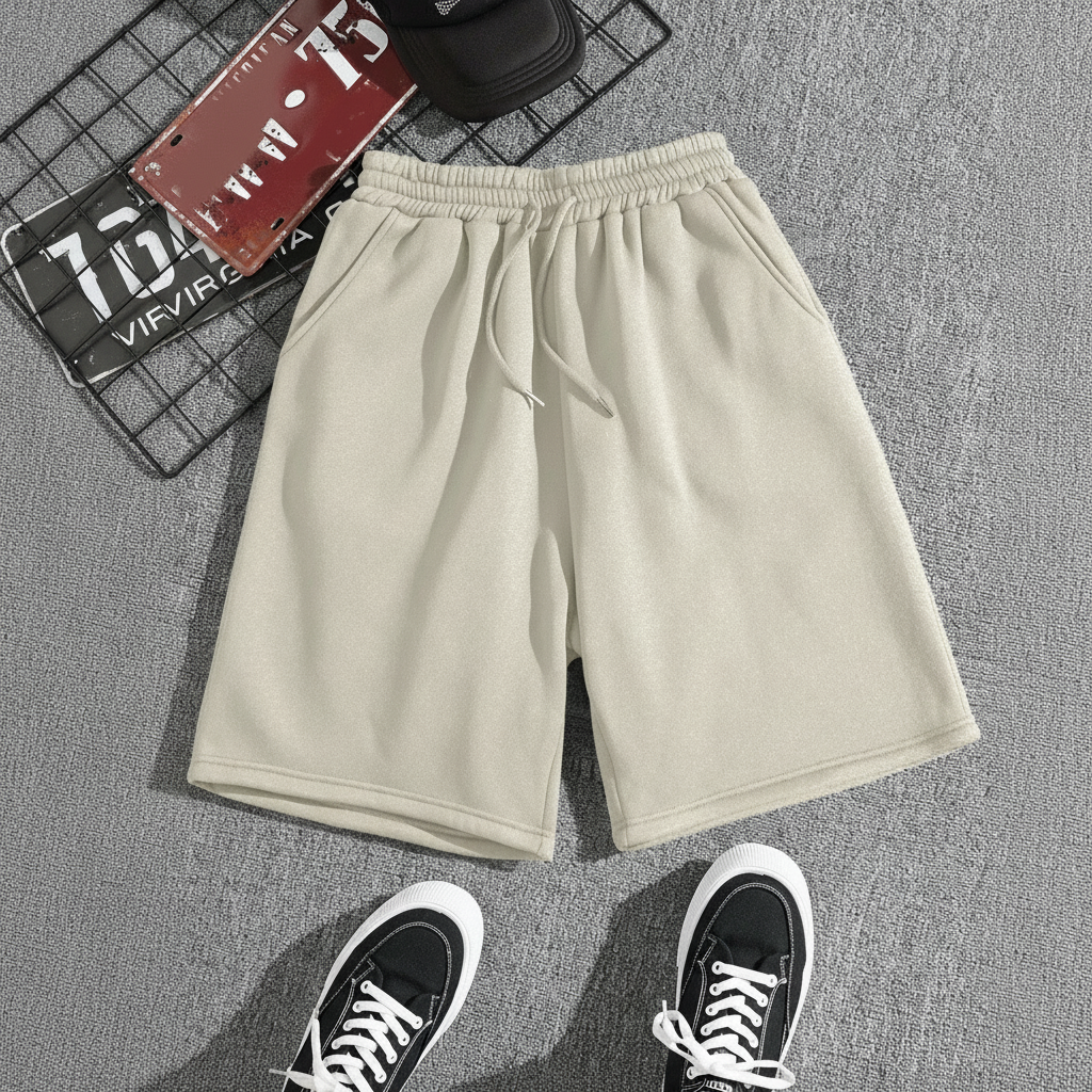 Casual Drawstring Track Shorts For Men
