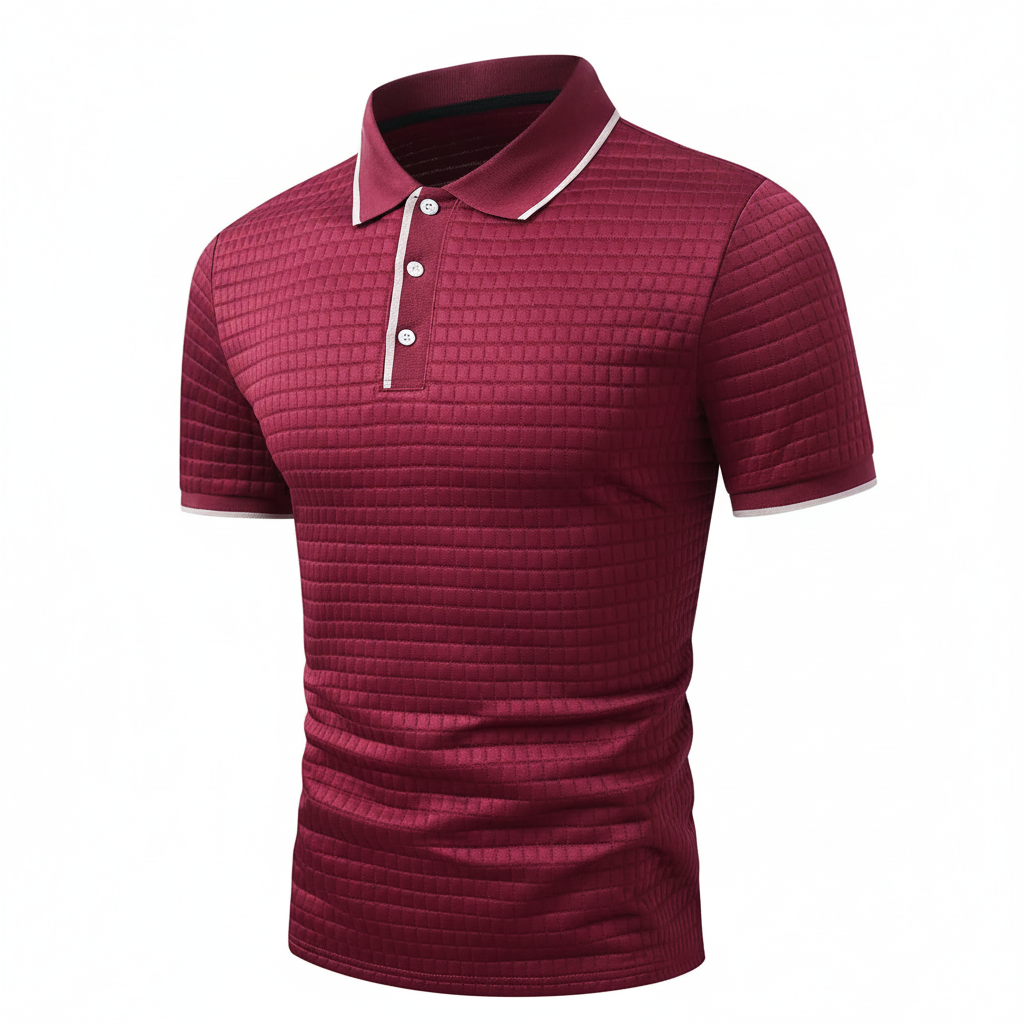 Casual Patch Up Half Placket Polo T Shirt For Men