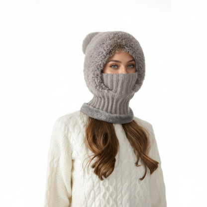 3 In 1 Beanie With Scarf And Mask Set
