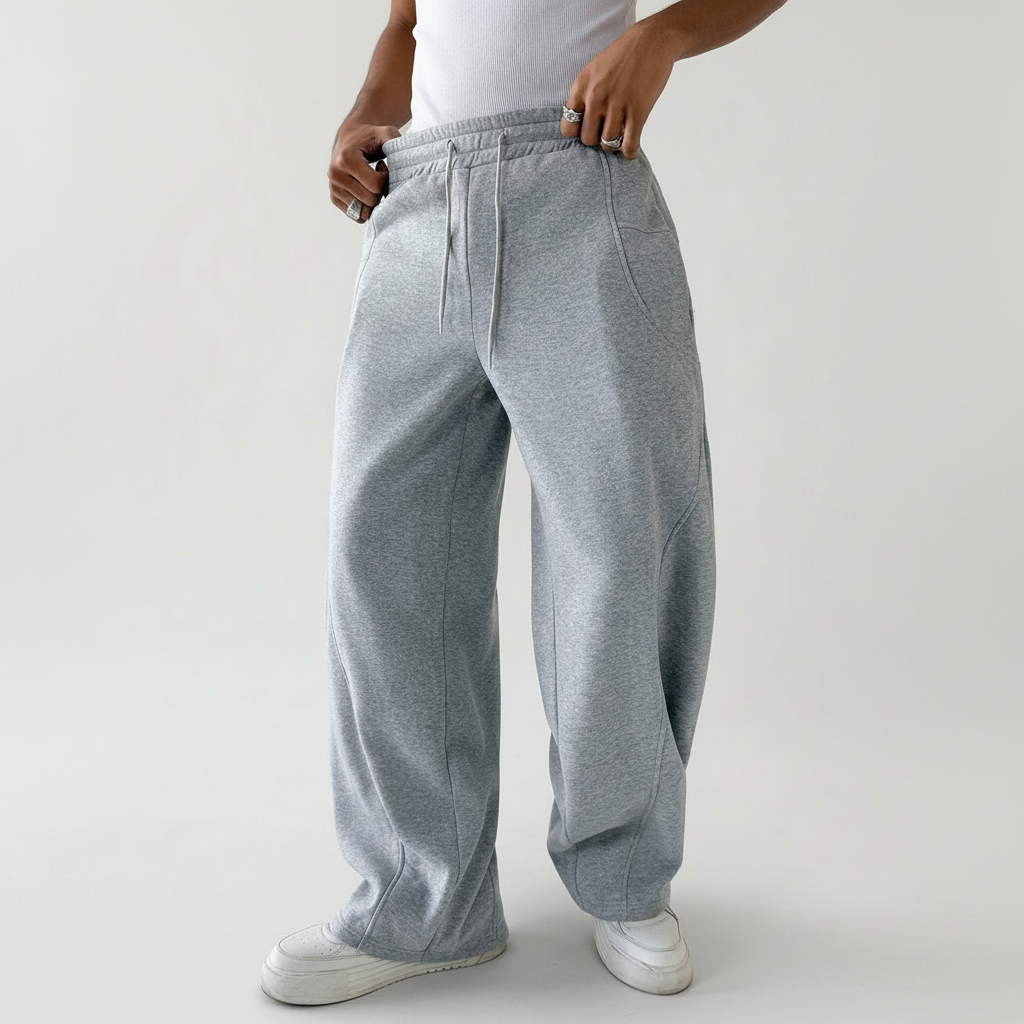 Athletic Sweatpants With Drawstring And Pocket For Men
