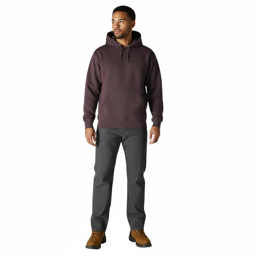 Water Repellent Loose Fit Hoodie With Midweight Warmth For Men
