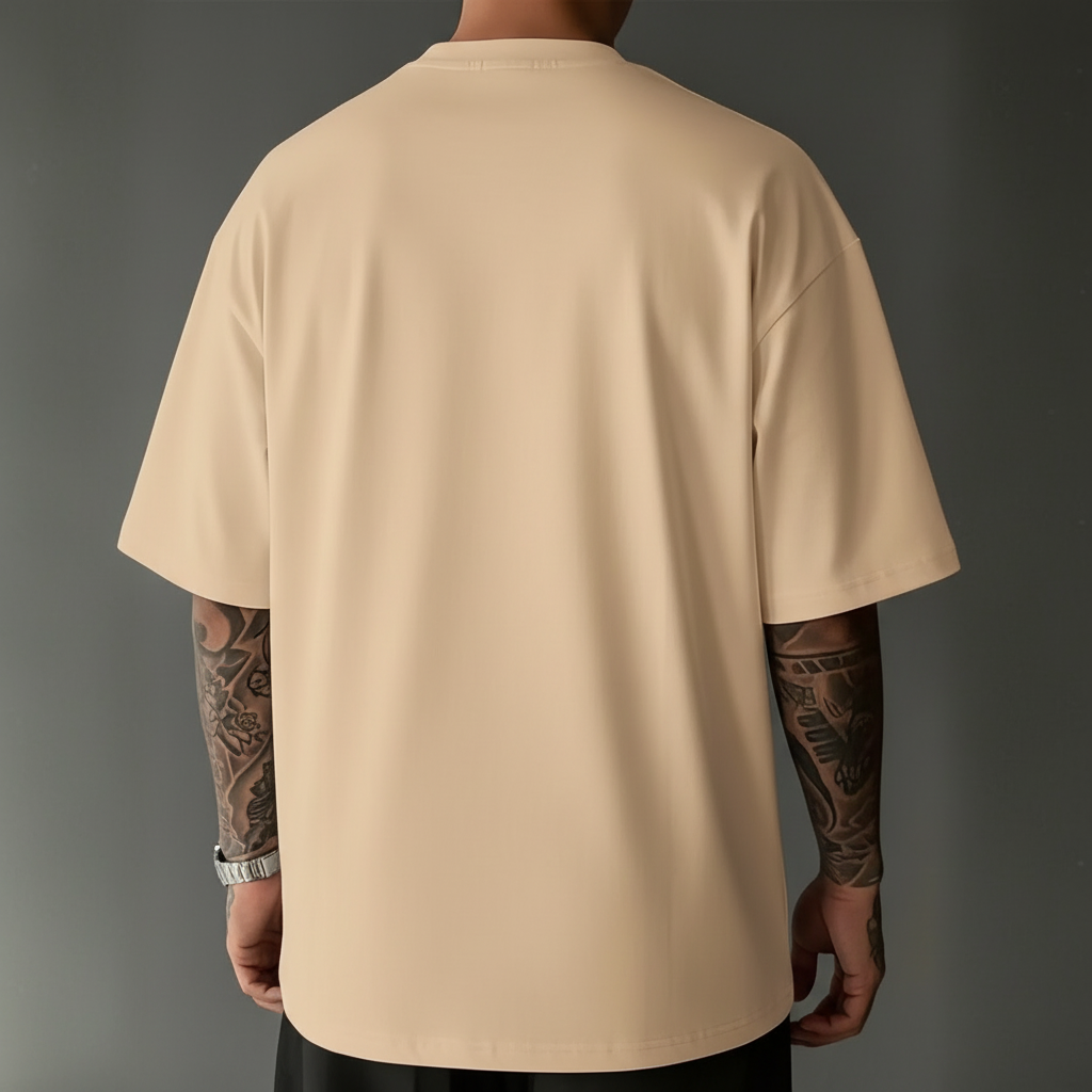 Printed Pattern Round Short Sleeve T Shirt For Men