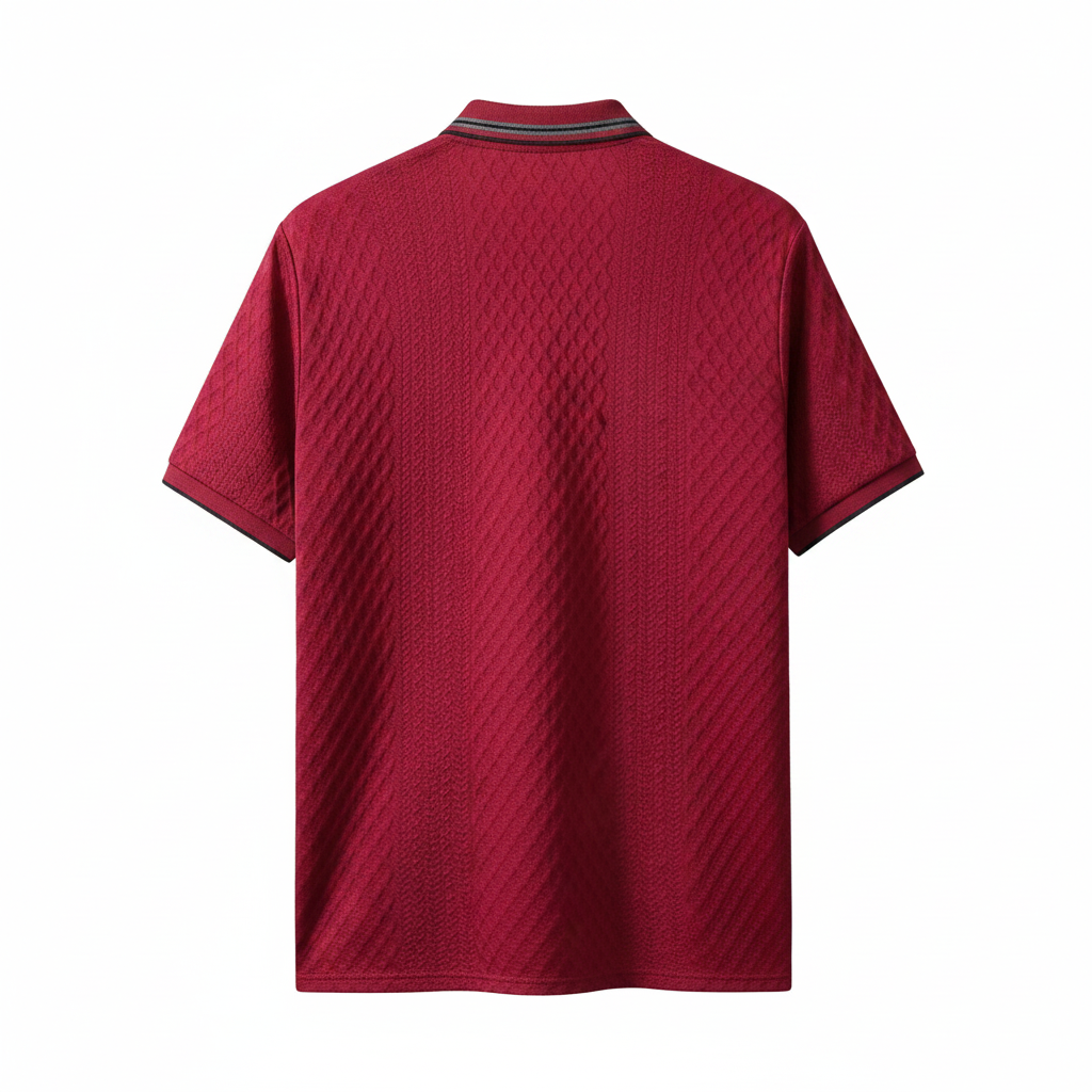 Casual Patch Up Half Placket Polo T Shirt For Men