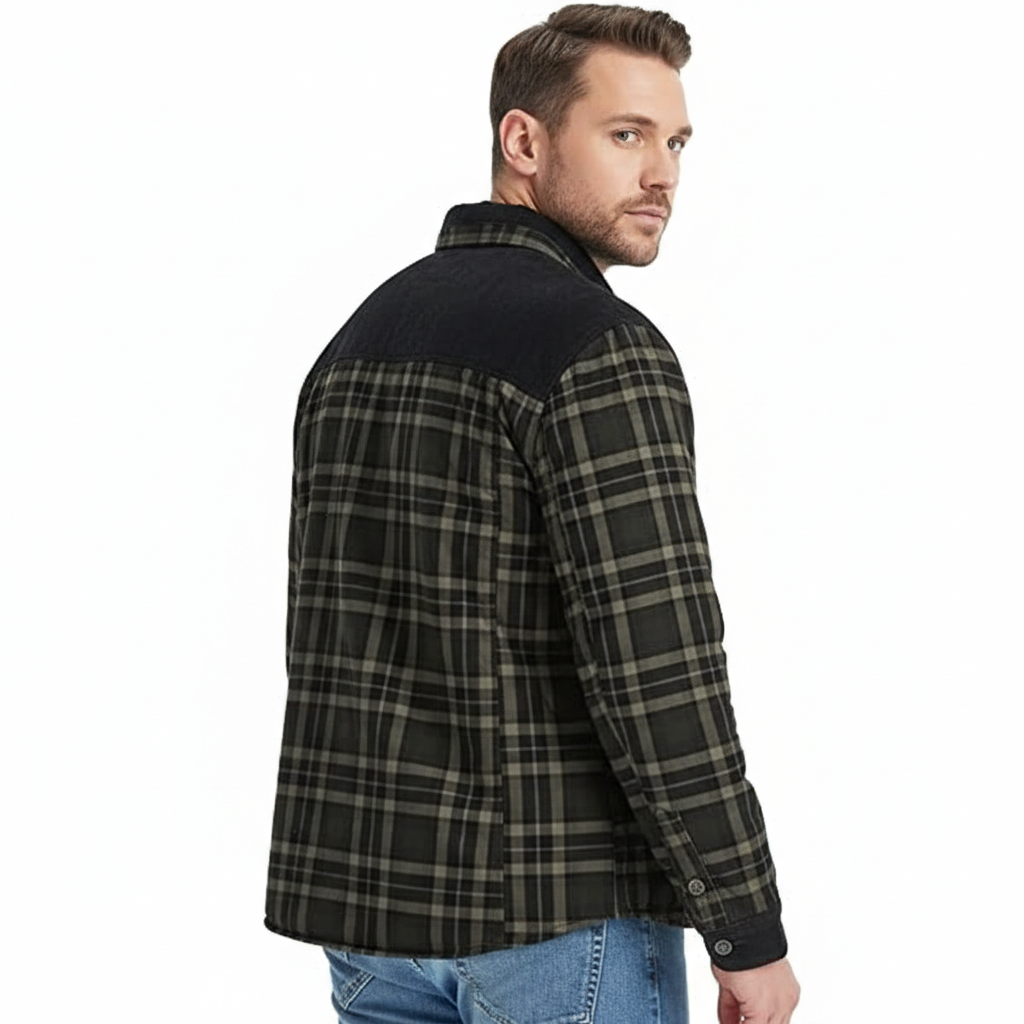 Flannel Plaid Lined Patterned Hooded Jacket