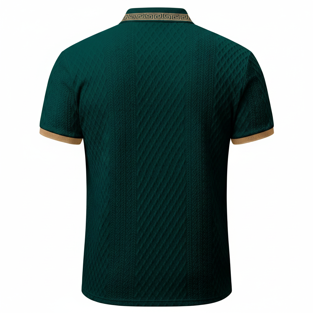 Casual Patch Up Half Placket Polo T Shirt For Men