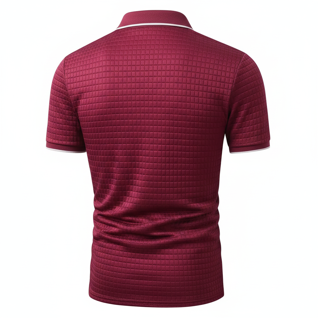 Casual Patch Up Half Placket Polo T Shirt For Men