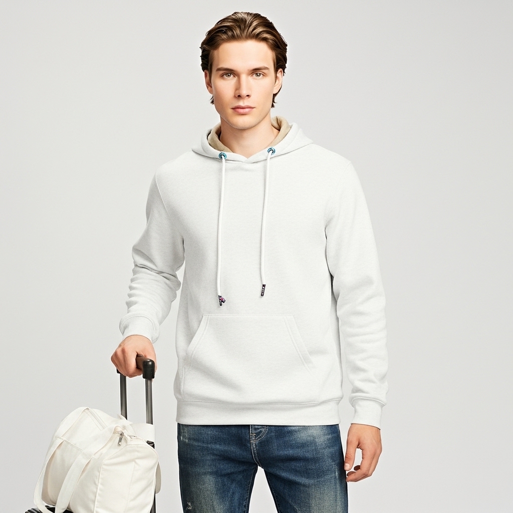 Warm Fleece Lined Pullover Hoodie