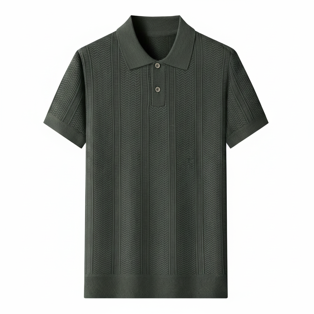 Casual Polo T Shirt With Short Sleeves For Men
