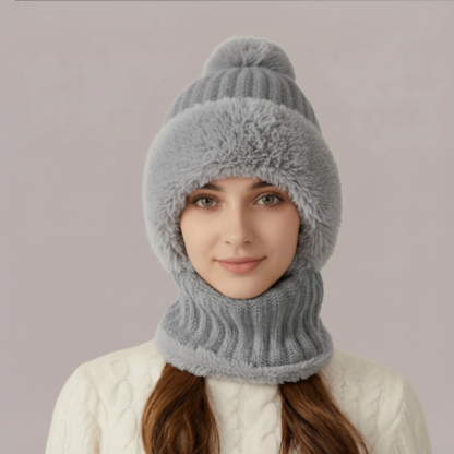 3 In 1 Beanie With Scarf And Mask Set