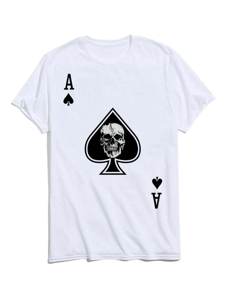 Ace Of Spades Poker Graphic T-Shirts-Vacay Outfit