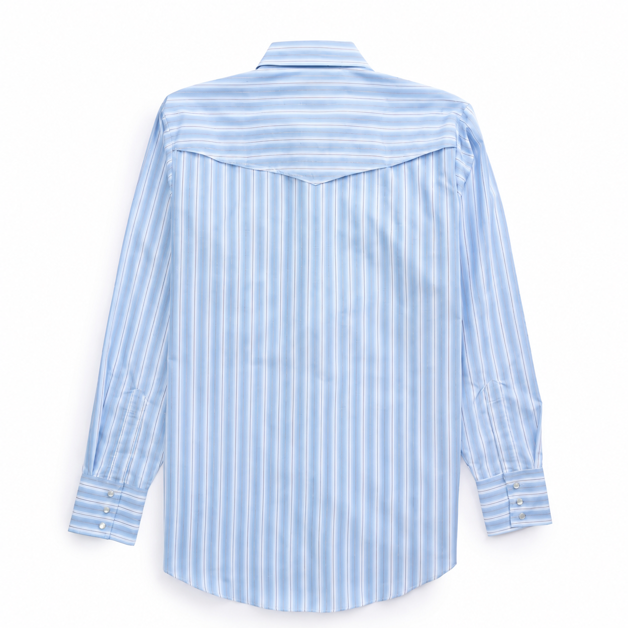 Long Sleeve Striped Vented Western Shirt For Men
