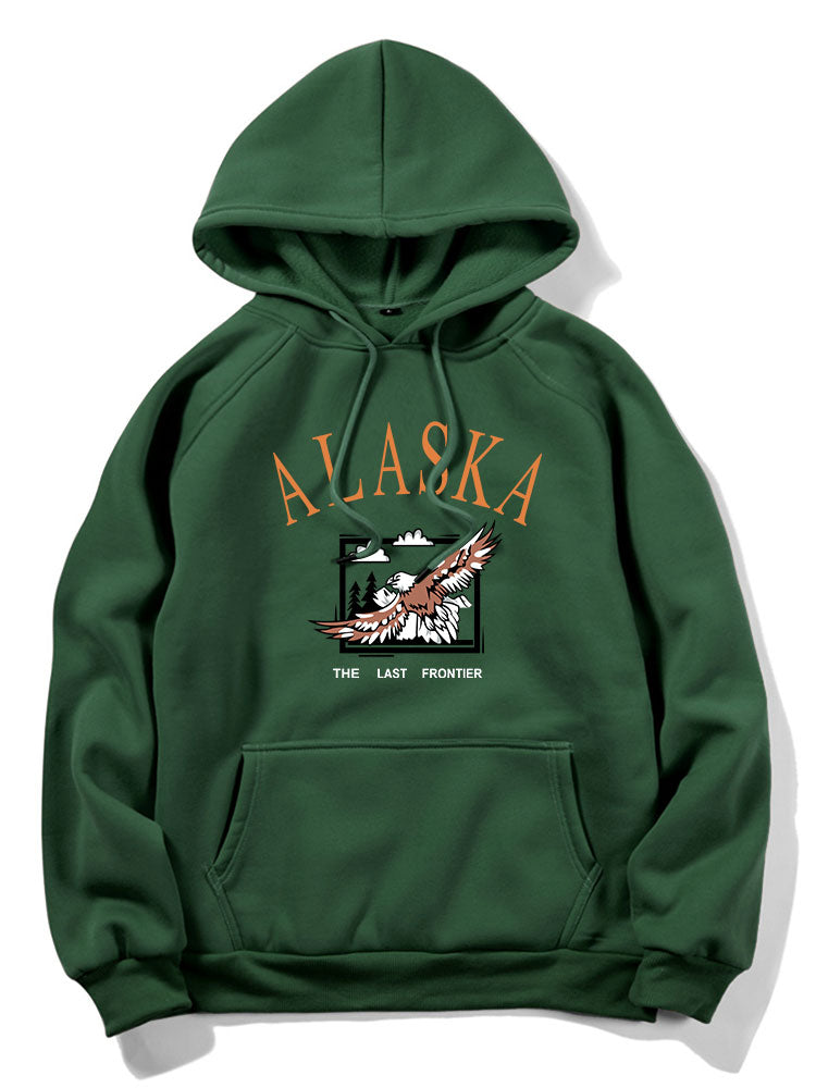Alaska Eagle Print Hoodie-Vacay Outfit
