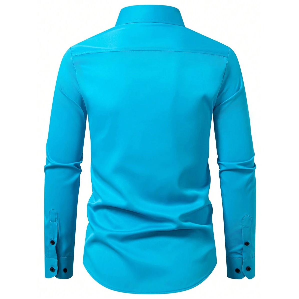 Solid Colored Front Pocket Long Sleeve Shirt