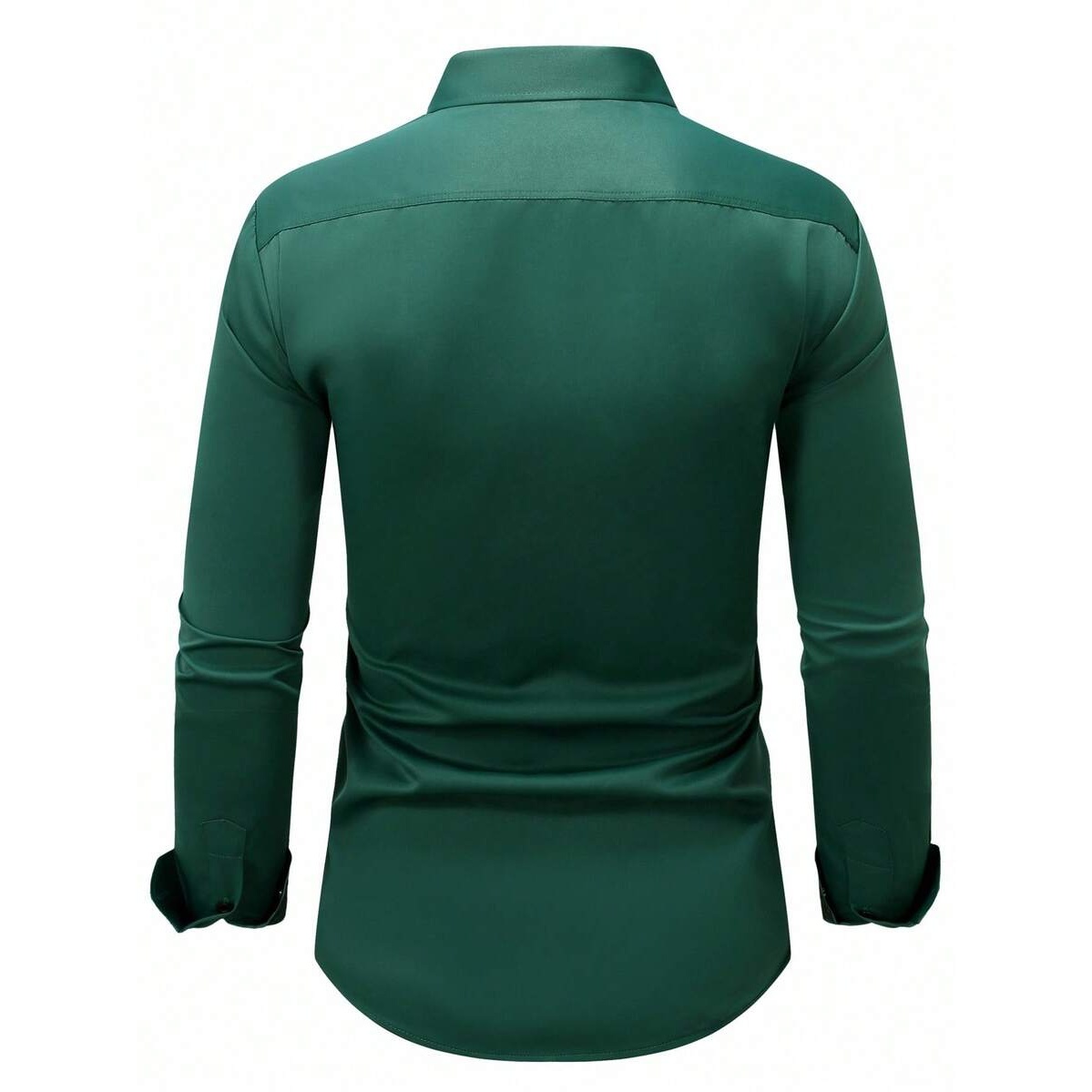 Solid Colored Front Pocket Long Sleeve Shirt
