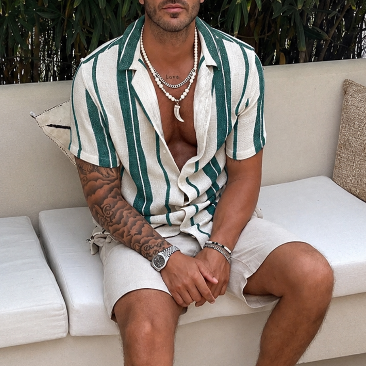 Comfortable Striped Printed Shirt For Men