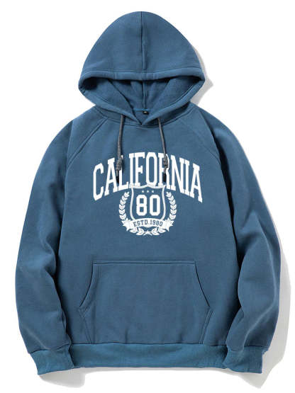 California Print Hoodie-Vacay Outfit