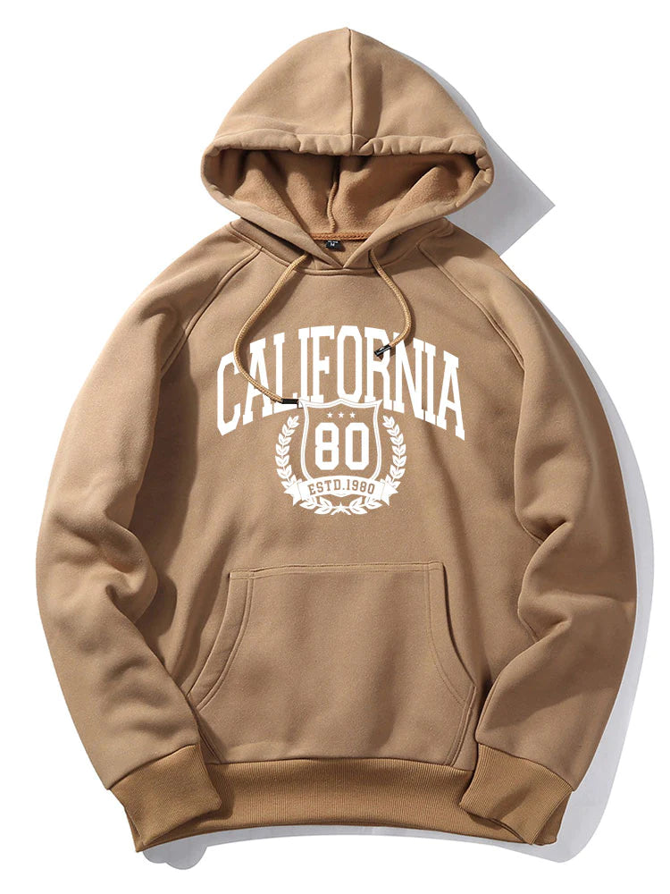 California Print Hoodie-Vacay Outfit