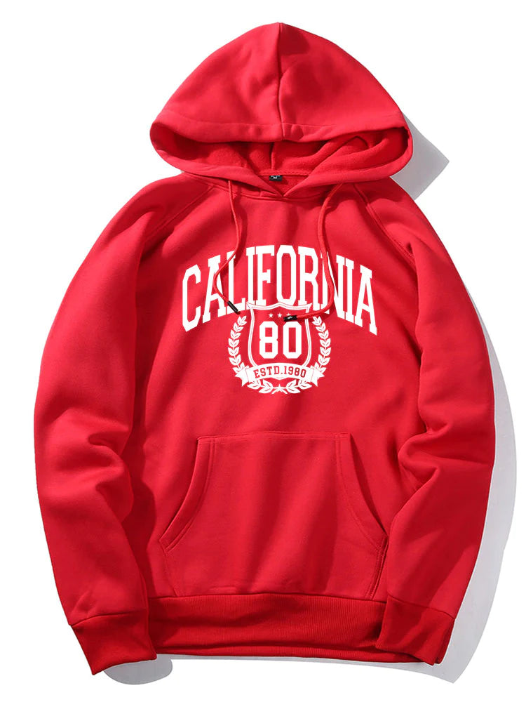 California Print Hoodie-Vacay Outfit