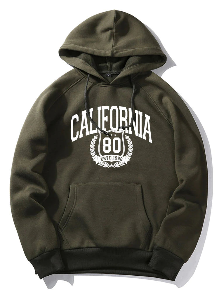 California Print Hoodie-Vacay Outfit