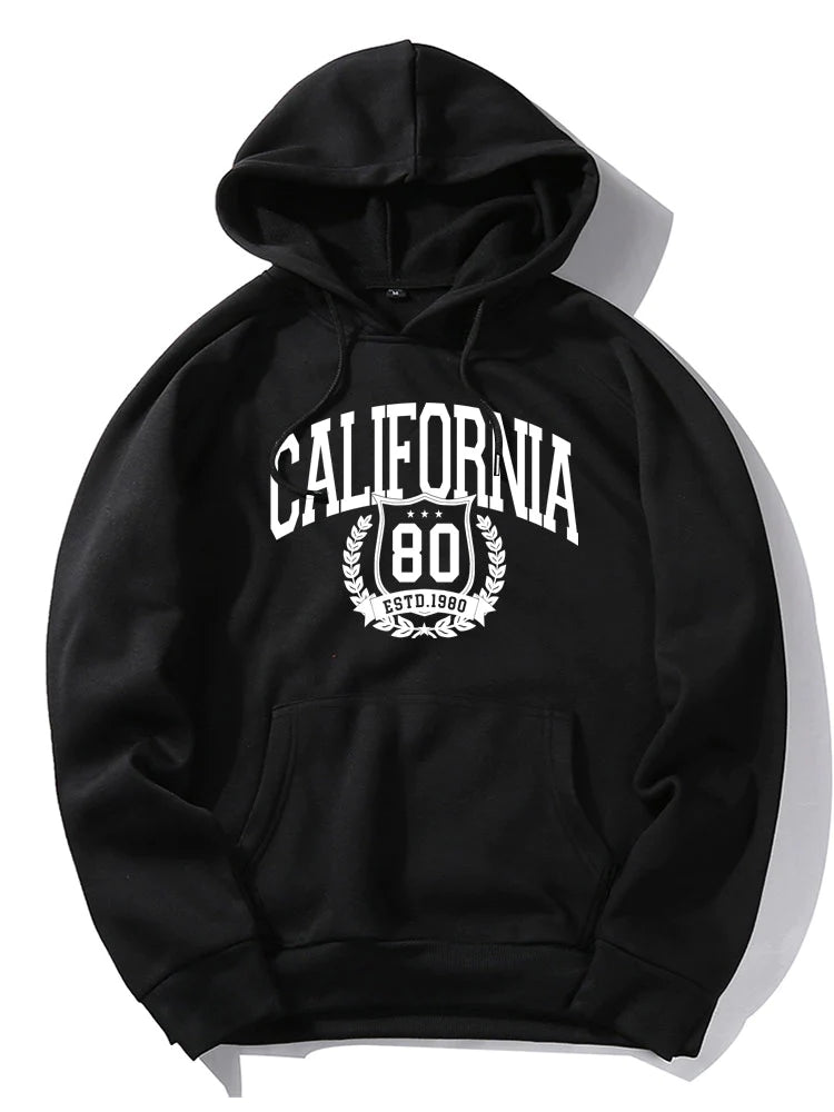 California Print Hoodie-Vacay Outfit