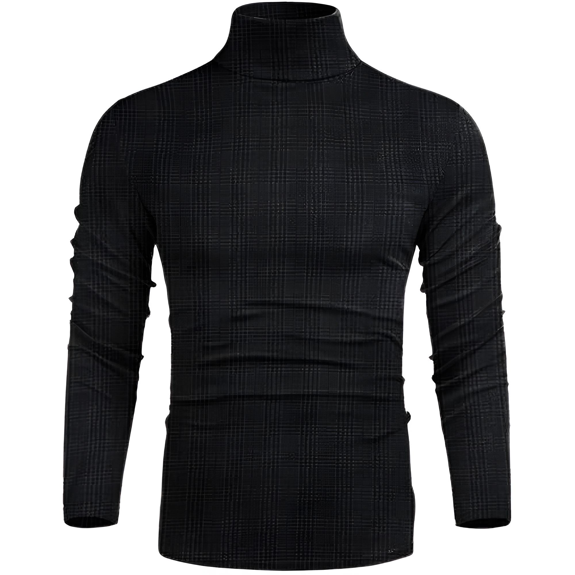 Men's Casual Slim Fit Basic Tops Knitted Lightweight Turtleneck Pullover Sweater