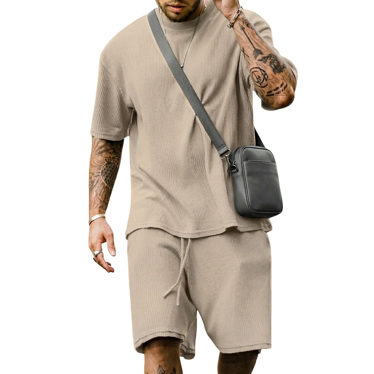 Casual Oversized Shirt And Short Set For Men
